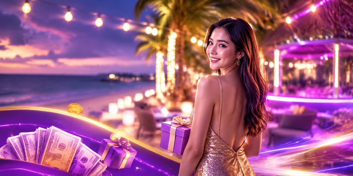 Cảnh sòng casino và máy slot tại Hà Nội với ánh đèn neon xanh